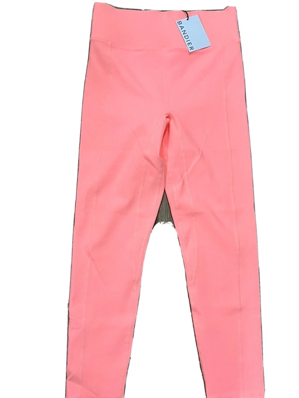 Bandier Rib Center Stage Capri Hot Pink XS $95 ALL Access NYC